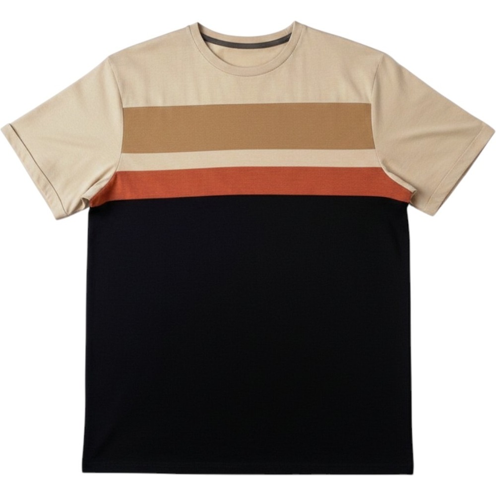 Shaquille O'Neal Big Tall Colorblock T Shirt Men 2XLT Stretch Neutral Casual Tee